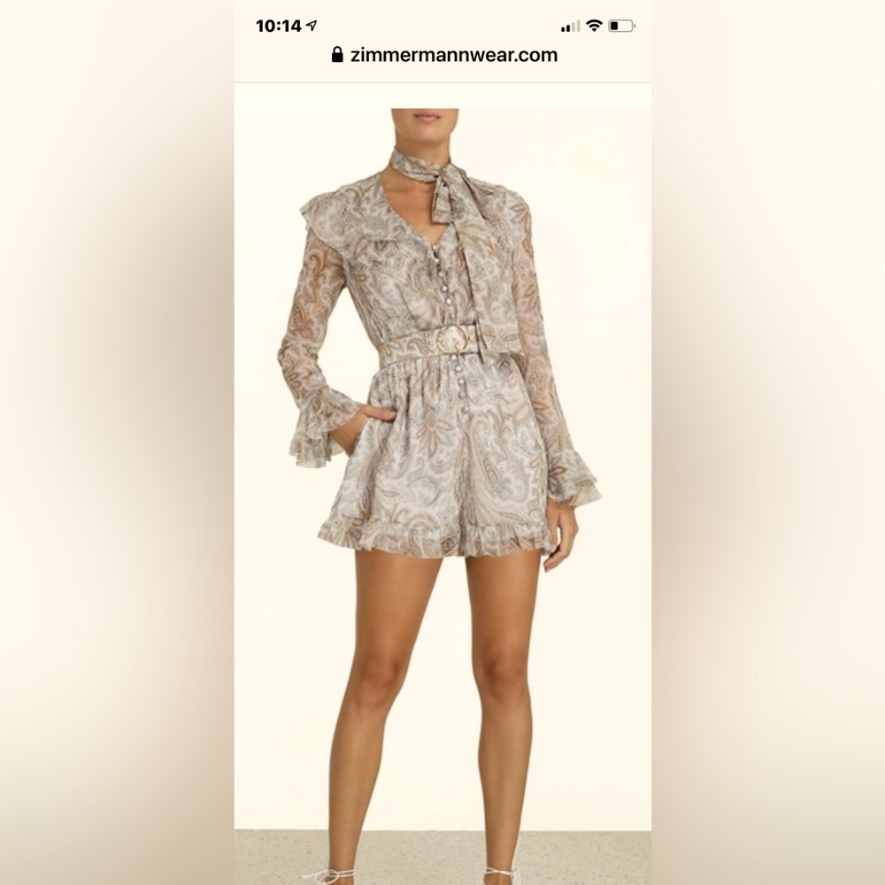Zimmerman jumper, Paisley print soft nude color